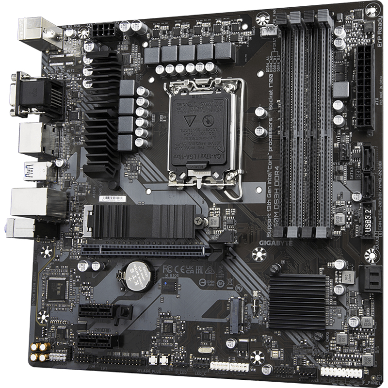 Материнская плата Gigabyte INTEL B760 s1700, LGA1700, mATX, DDR4, B760MDS3HDDR4, фото 30