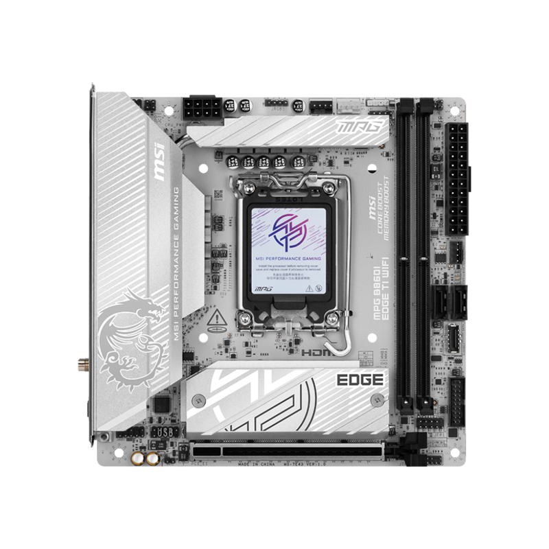 Материнская плата MSI MPG B860I EDGE TI WIFI, LGA1851, Intel B860, Mini-ITX, DDR5