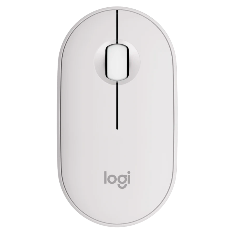 Мышь Logitech Pebble 2 M350S TONAL, Bluetooth, радиоканал, 4000 dpi, белый