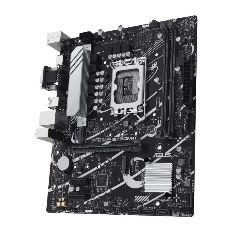 Материнская плата ASUS PRIME B760M-K, LGA1700, Intel B760, Micro-ATX, DDR5, фото 3