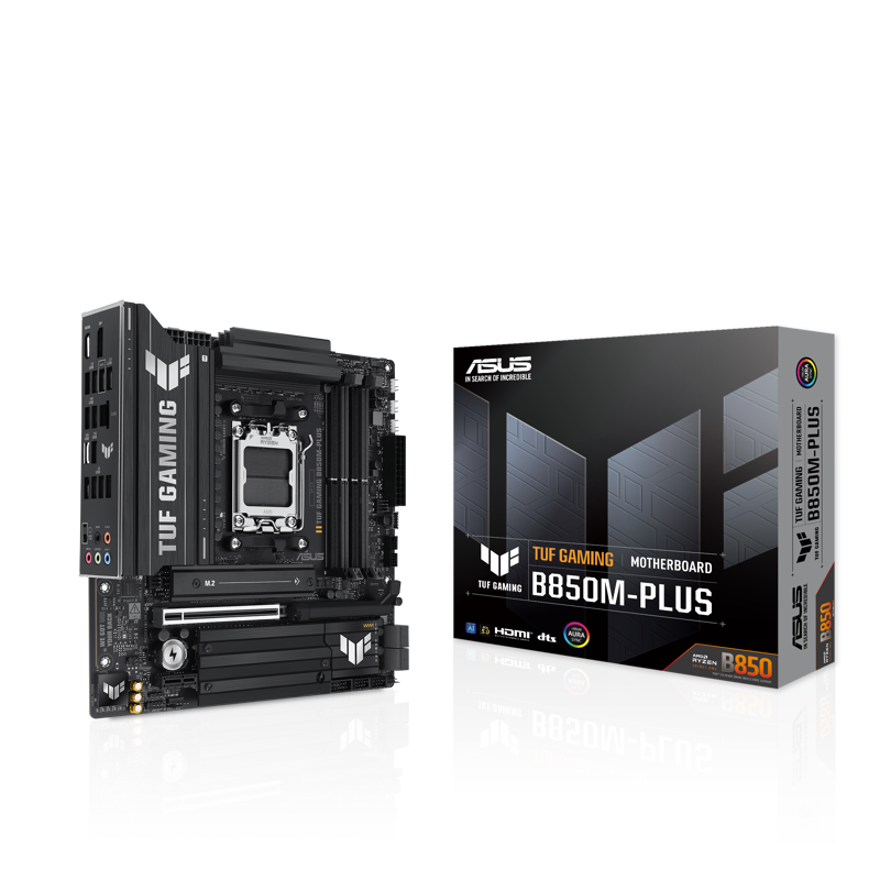 Материнская плата ASUS TUF B850M-PLUS, AM5, AMD B850, mATX, DDR5