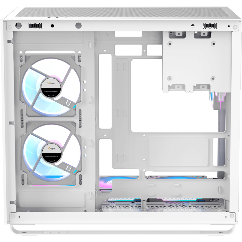 Корпус для ПК Ocypus Iota C70 WH ARGB, Midi Tower, белый, под ATX, mATX, Mini-ITX, подсветка ARGB, фото 6