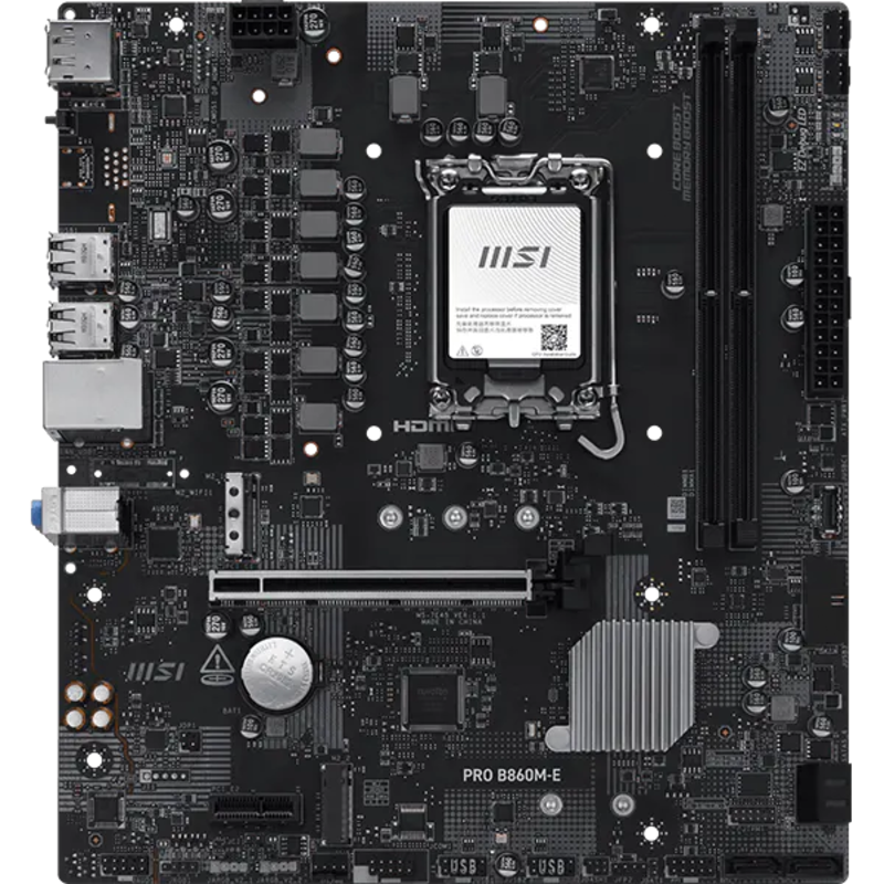 Материнская плата MSI PRO B860M-E, LGA1851, Intel B860, Micro-ATX, DDR5