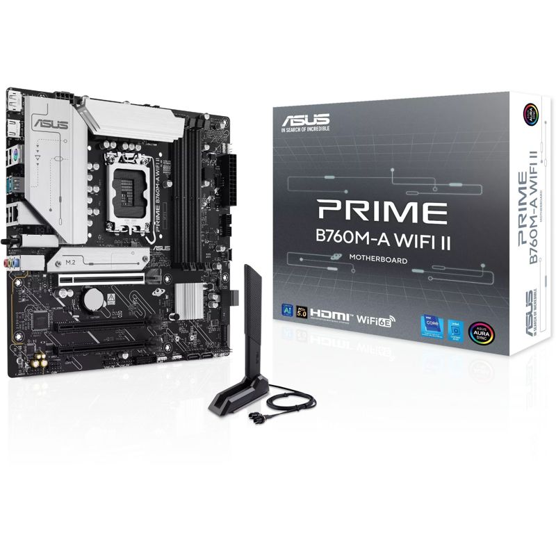Материнская плата ASUS PRIME B760M-A WIFI II, LGA1700, Intel B760, Micro-ATX, DDR5, фото 10