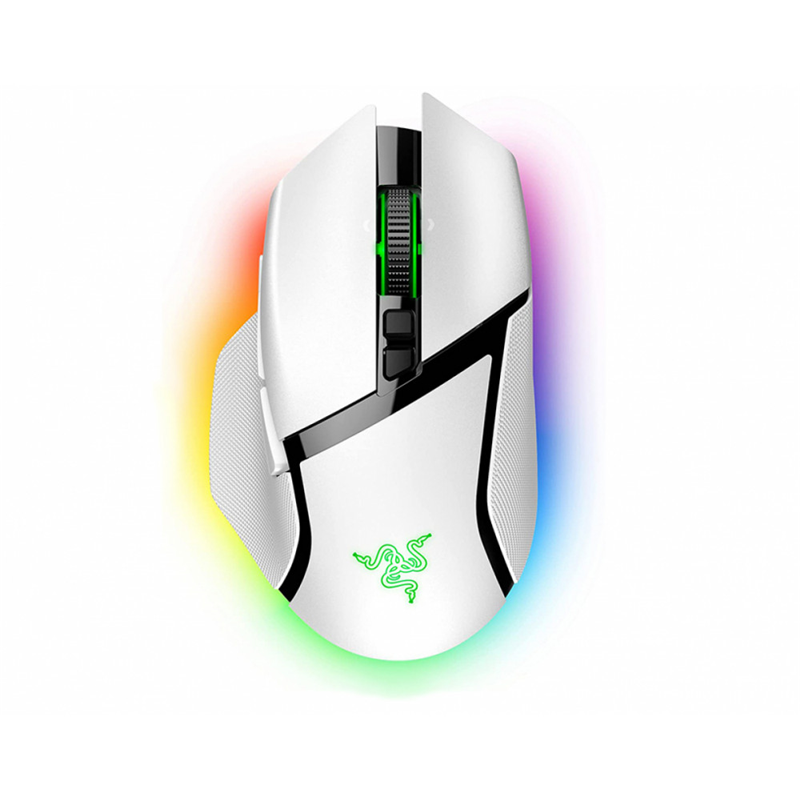 Мышь Razer Basilisk V3 Pro, беспроводное подключение, USB-A, 30000 dpi, белый, подсветка, фото 2