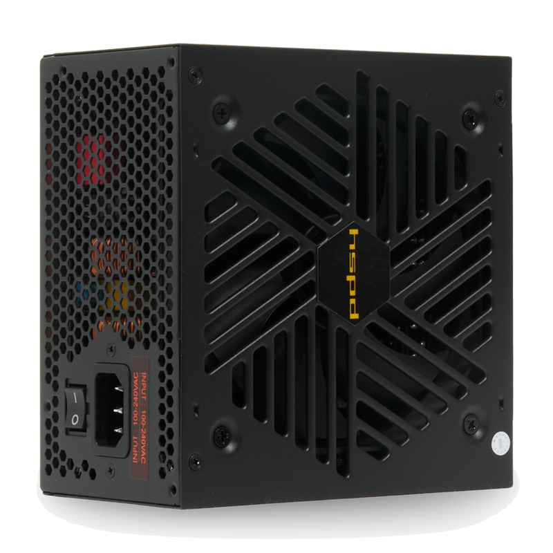 Блок питания Hspd HSI-750GF-BK, 750 Вт, 80 PLUS Gold, ATX, активный PFC, вентилятор 120x120 мм