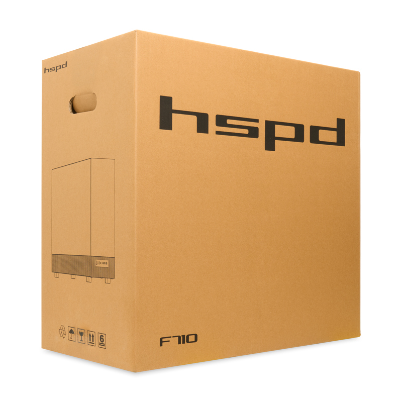 Корпус для ПК Hspd F710, Midi Tower, чёрный, под ATX, E-ATX, mATX, Mini-ITX, подсветка ARGB, фото 13
