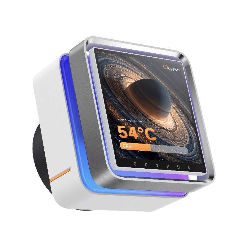 Система жидкостного охлаждения Ocypus Sigma L24 EX WH ARGB, вентилятор 120 мм, шум 36 дБА, фото 2