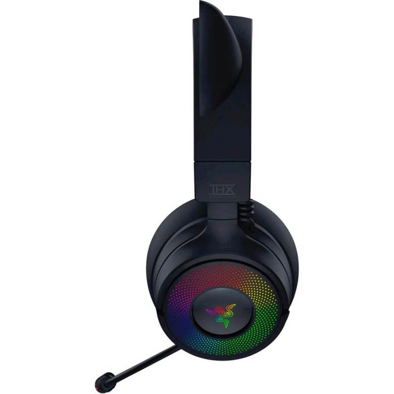 Гарнитура Razer Kraken Kitty V3 Pro, Bluetooth 5.3, полноразмерные, чёрный, микрофон выдвижной, фото 32