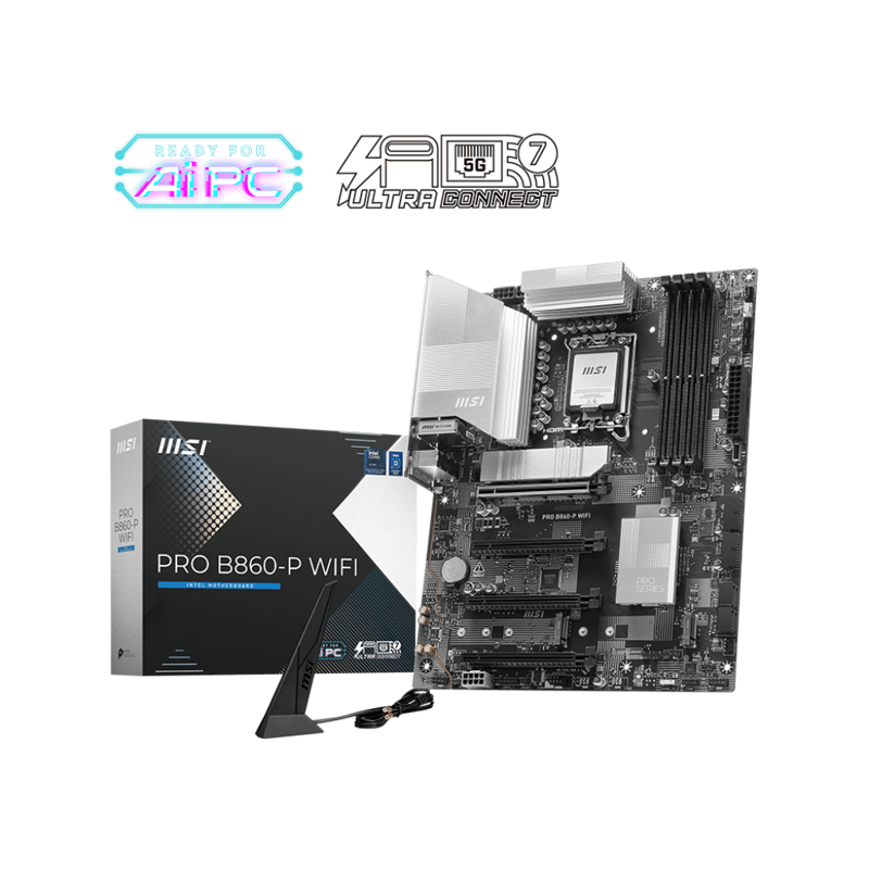 Материнская плата MSI PRO B860-P WIFI, LGA1851, Intel B860, ATX, DDR5, фото 24