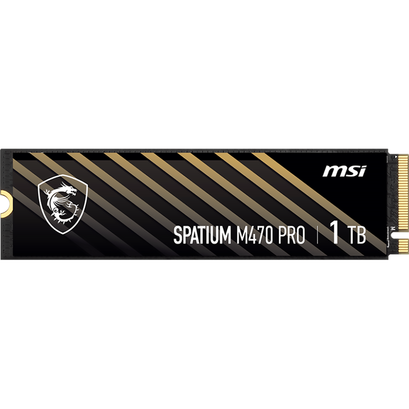 Твердотельный накопитель MSI SSD SPATIUM M470 Pro, 1 ТБ, 3D TLC, чтение 6000 МБ/с, 320 ТБ
