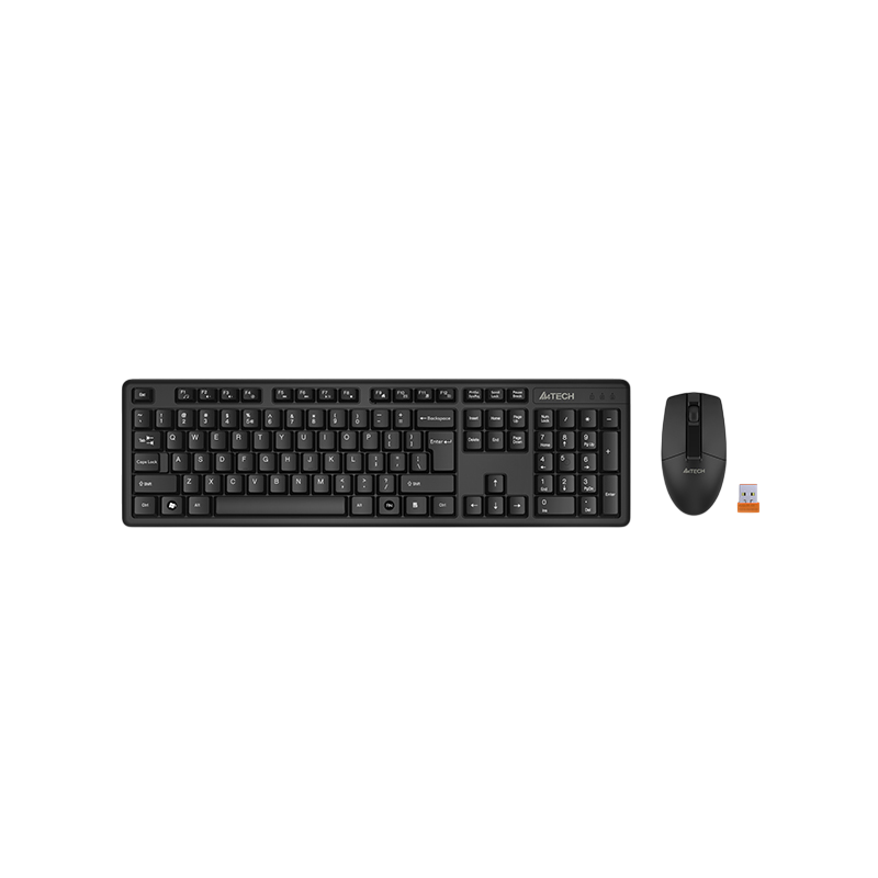 Комплект клавиатура и мышь A4Tech + USB Multimedia 3330N, радиоканал, чёрный