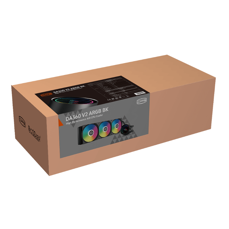 Система жидкостного охлаждения PcCooler DA360 V2 ARGB BK, вентилятор 120 мм, шум 36.5 дБА, AM5, фото 8