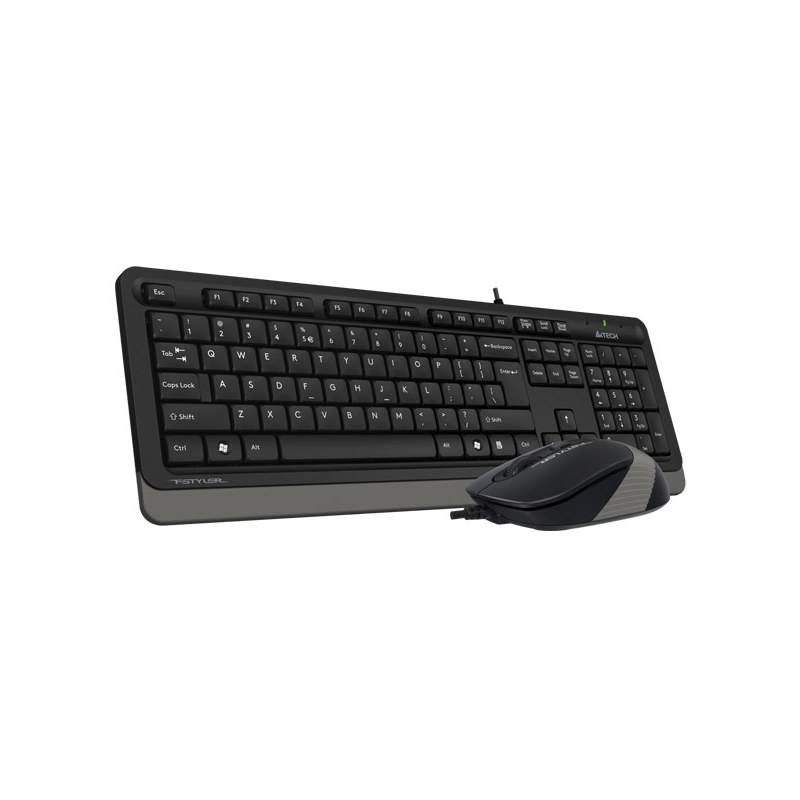 Комплект клавиатура и мышь A4Tech + Fstyler F1010, проводное подключение, USB-A, серый, фото 7