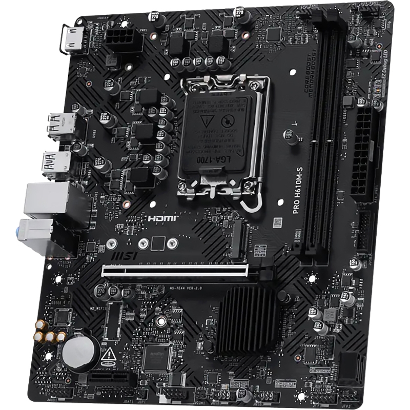 Материнская плата MSI PRO H610M-S, LGA1700, Intel H610, Micro-ATX, DDR5, фото 2