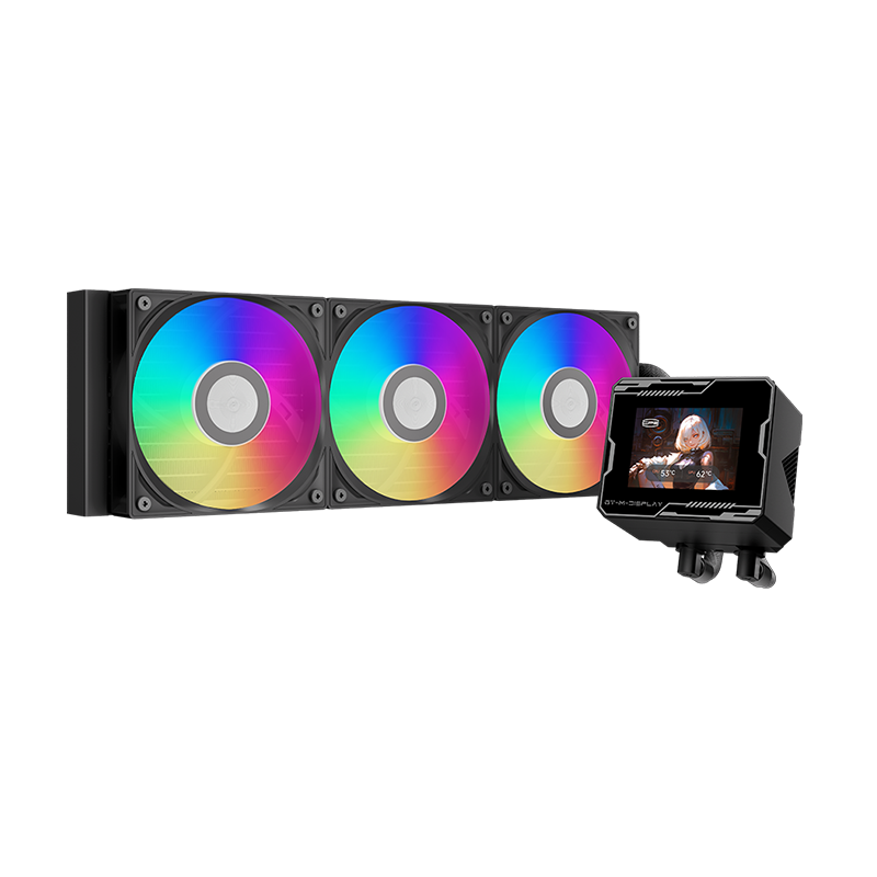 Система жидкостного охлаждения PcCooler GT360M ARGB Display BK, вентилятор 120 мм, шум 33.7 дБА, фото 2
