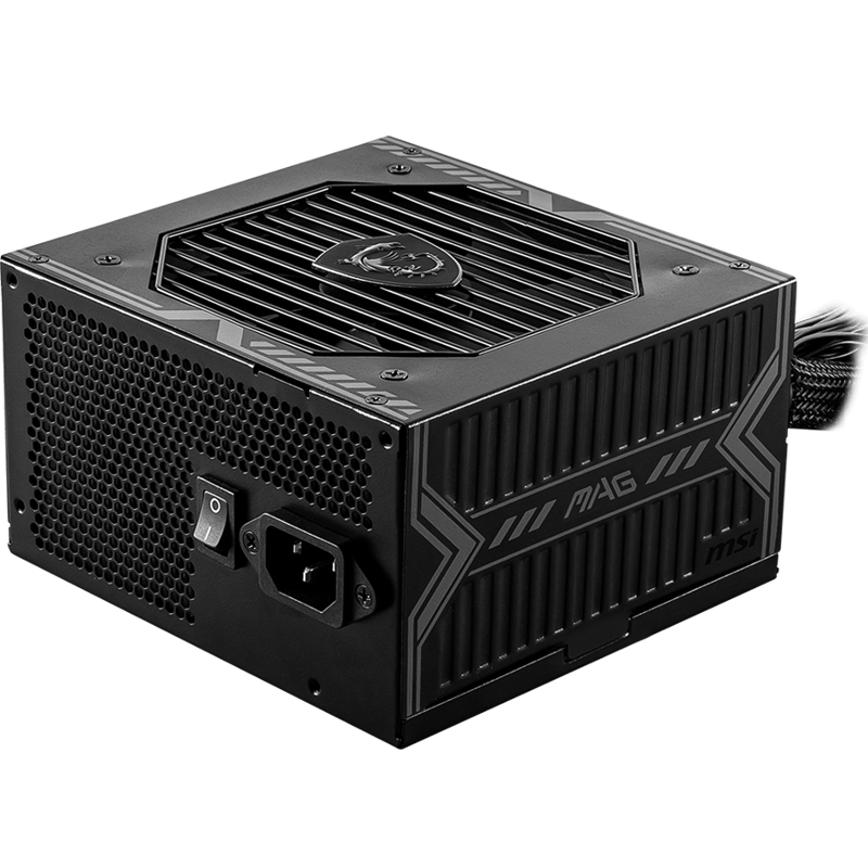 Блок питания MSI MAG A650BN, 650 Вт, 80 PLUS Bronze, ATX, активный PFC, вентилятор 120x120 мм