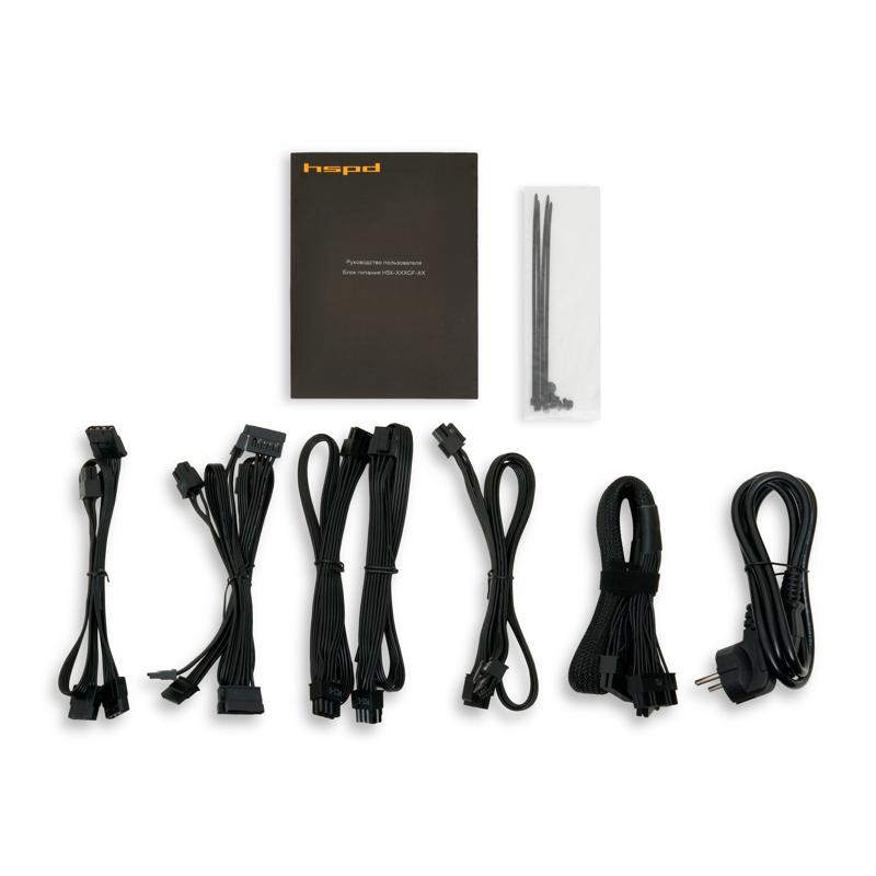 Блок питания Hspd HSK-850GF-BK, 850 Вт, 80 PLUS Gold, ATX, вентилятор 120x120 мм, фото 5