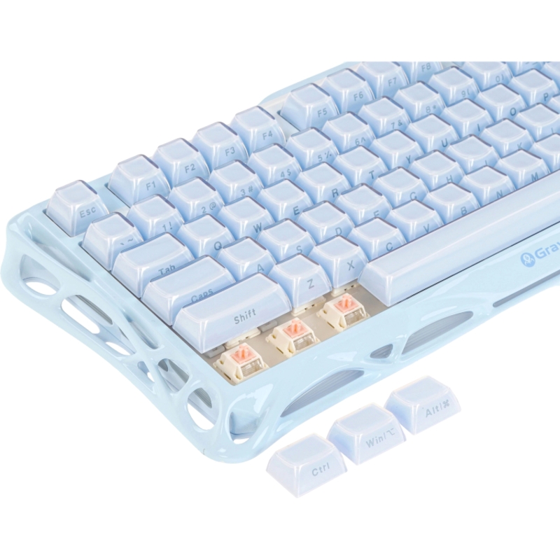 Клавиатура Gravastar Mercury K1 BLU, беспроводное подключение, белый, фото 9