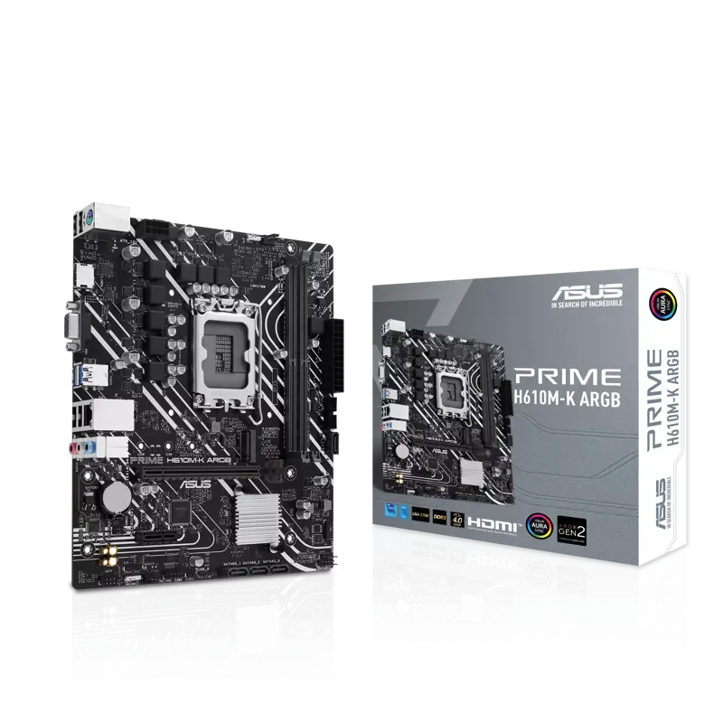 Материнская плата ASUS PRIME H610M-K ARGB, LGA1700, Intel H610, Micro-ATX, DDR5, фото 6