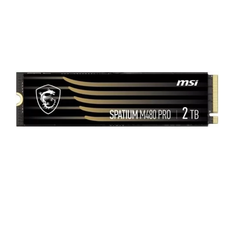 Твердотельный накопитель MSI SSD SPATIUM M480 Pro, 2 ТБ, 3D NAND, чтение 7400 МБ/с, 1400 ТБ