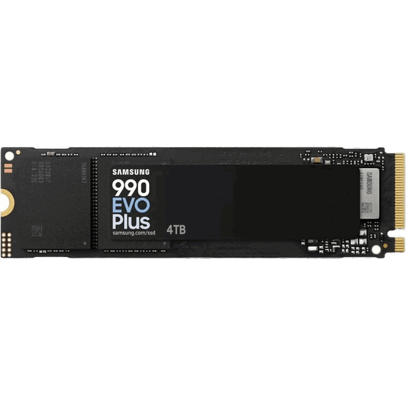 Твердотельный накопитель Samsung SSD 990 EVO Plus, 4 ТБ, V-NAND, чтение 7250 МБ/с, 2400 ТБ