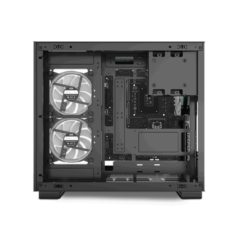 Корпус для ПК PcCooler C3T500 ARGB BK, Midi Tower, чёрный, под ATX, mATX, mITX, материал сталь, стекло, фото 4