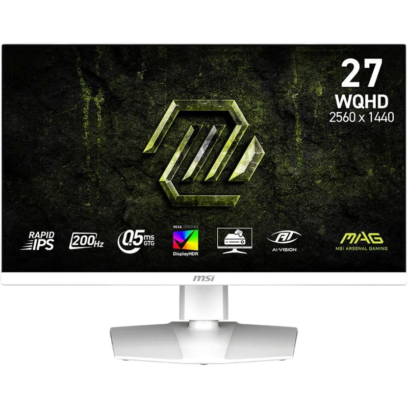 Монитор MSI MAG 274QRFW E20, 27 дюймов, 2560x1440, 200 Гц, IPS, 300 кд/м², белый