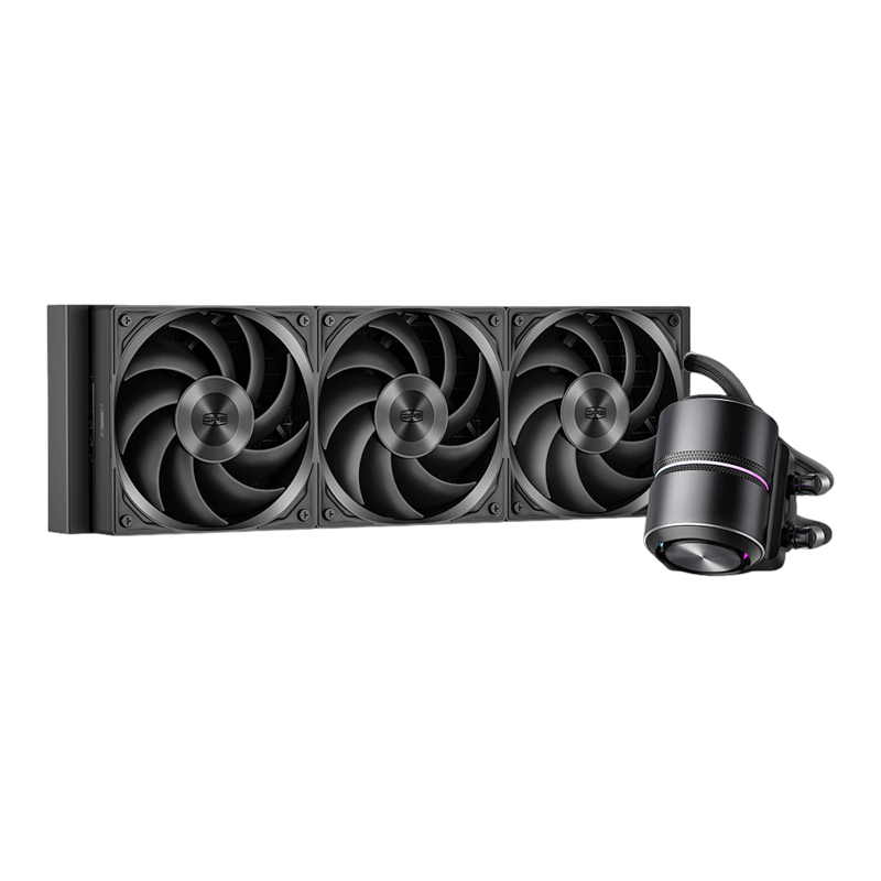 Система жидкостного охлаждения PcCooler DE360 Pro BK, вентилятор 120 мм, шум 32 дБА, AM5