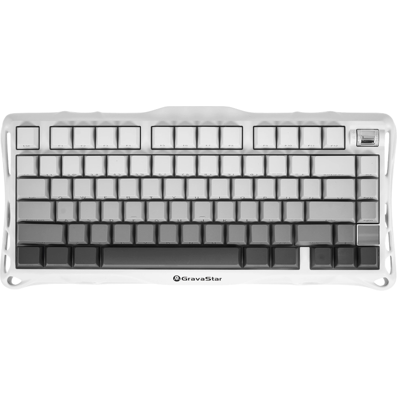 Клавиатура Gravastar Mercury K1 Gradient, беспроводное подключение, белый