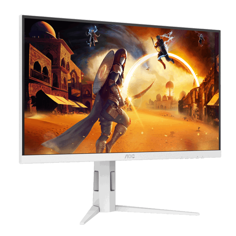 Монитор AOC Q27G4/WS, 27 дюймов, 2560x1440, 200 Гц, IPS, белый, DP 1.4 x 1, HDMI 2.0 x 1 и др., фото 12