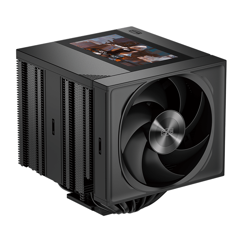 Кулер для процессора PcCooler RZ820 Display BK, AM4, AM5, LGA115X, LGA1200, LGA1700, LGA1851 и др.