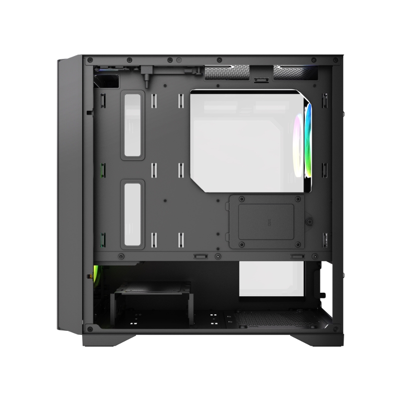 Корпус для ПК Hspd M336, Mini Tower, чёрный, под mATX, Mini-ITX, подсветка ARGB, фото 5