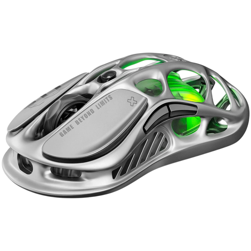 Мышь Gravastar Mercury M1 Pro, USB-C, Bluetooth, радиоканал, 26000 dpi, серый, подсветка, фото 3