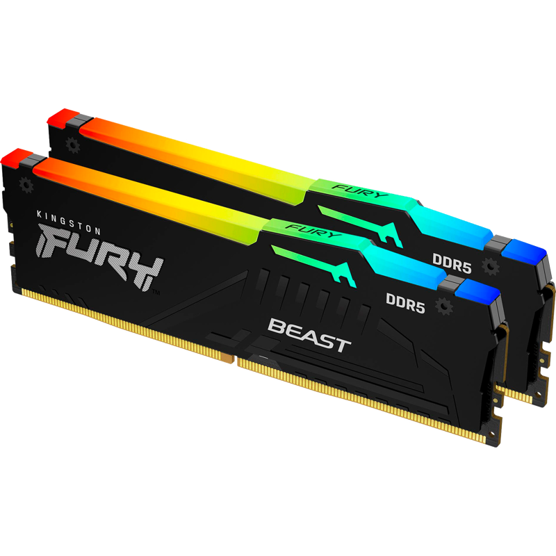 Оперативная память Kingston KF552C40BB2AK2-64, 64 ГБ (2x32 ГБ), DDR5, 5200 МГц, DIMM, CL40
