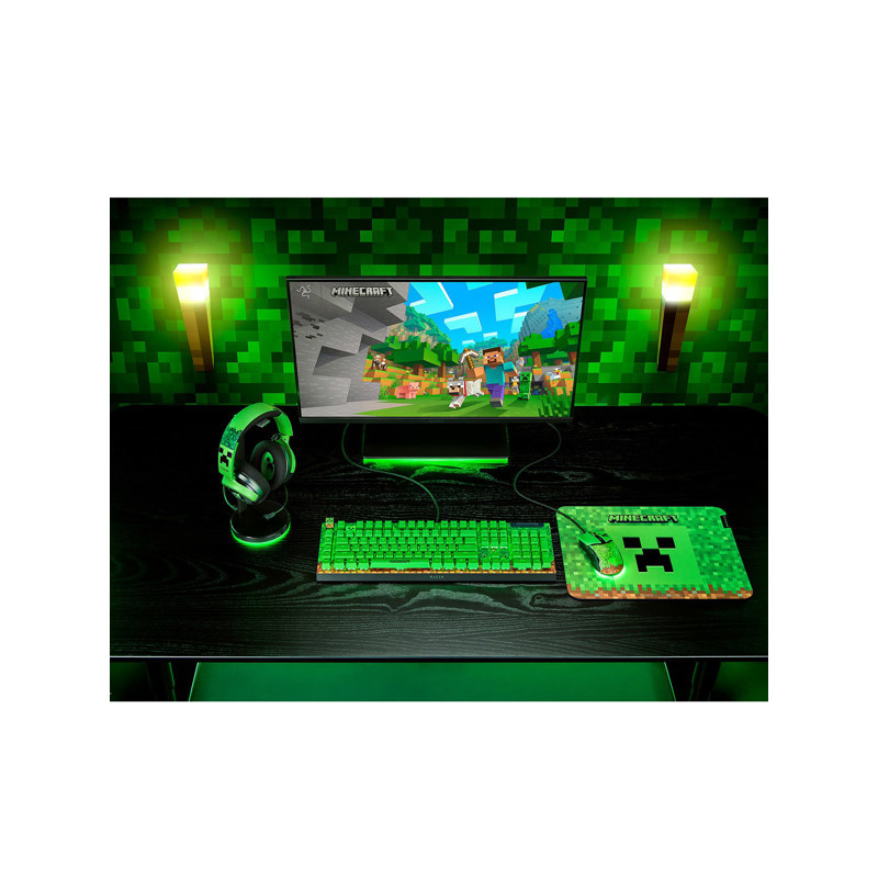 Мышь Razer Cobra - Minecraft, проводное подключение, USB-A, 8500 dpi, зелёный, подсветка, фото 32