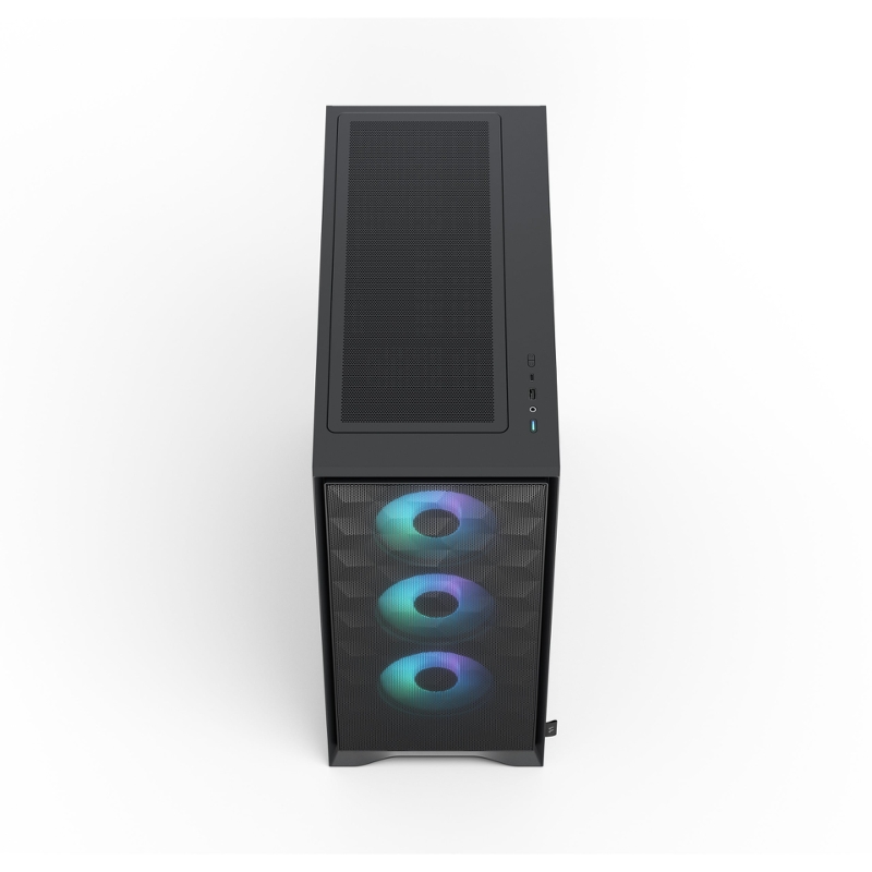 Корпус для ПК Fractal Design Pop 2 Air TG RGB, Midi Tower, чёрный, под ATX, mATX, mITX, подсветка ARGB, фото 11