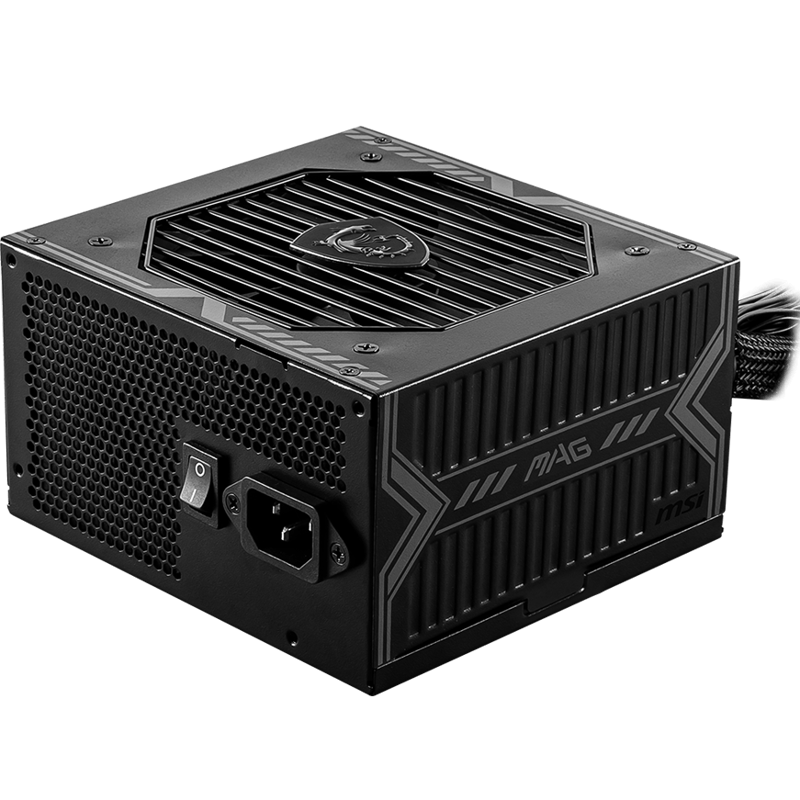 Блок питания MSI MAG A550BN, 550 Вт, 80 PLUS Bronze, ATX, активный PFC, вентилятор 120x120 мм