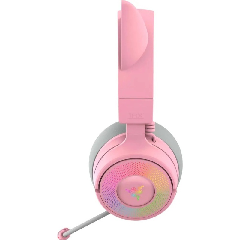 Гарнитура Razer Kraken Kitty V3 Pro - Quartz, Bluetooth 5.3, полноразмерные, розовый, для геймеров, фото 3