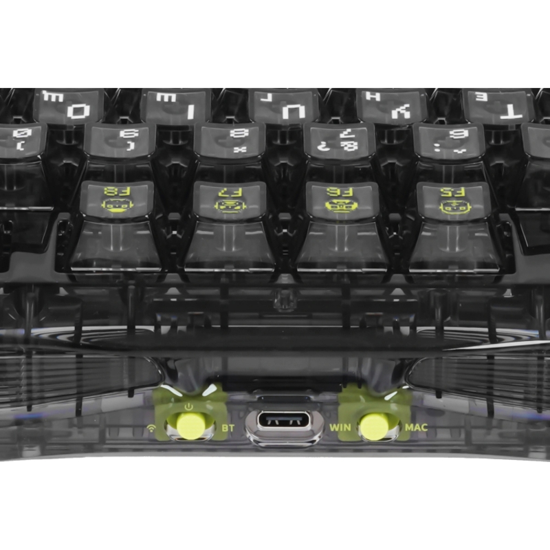Клавиатура Gravastar Mercury K1 Lite XTAL BLK RU, USB-A, Bluetooth, радиоканал, механические, чёрный, фото 10