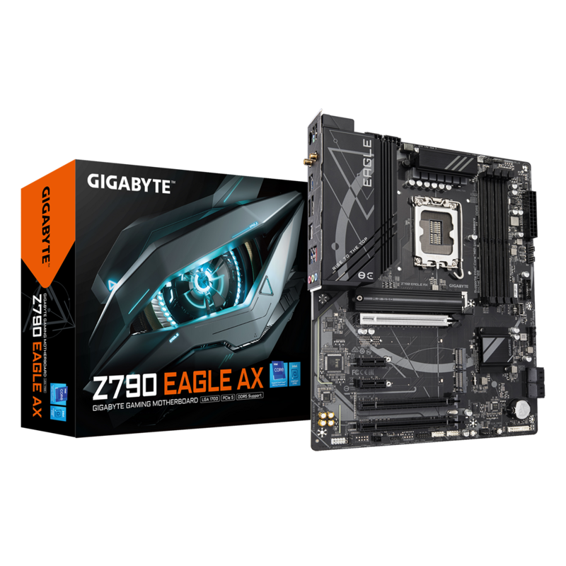 Материнская плата Gigabyte INTEL Z790 s1700, LGA1700, ATX, DDR5, Z790EAGLEAX
