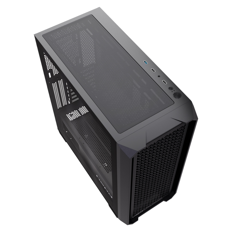 Корпус для ПК Hspd F750, Midi Tower, чёрный, под ATX, mATX, Mini-ITX, фото 7