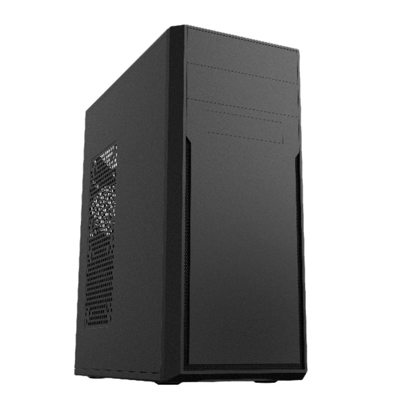 Корпус для ПК Foxline FL-302-FZ600-U32 ATX, Midi Tower, с БП 600 Вт, чёрный, под ATX, mATX, Mini-ITX