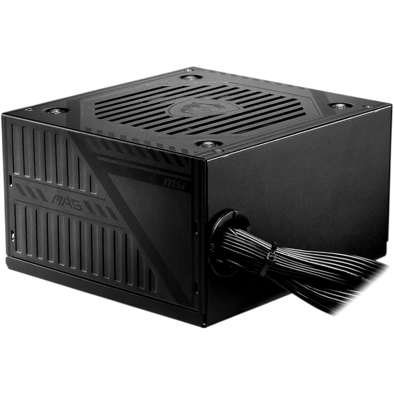Блок питания MSI MAG A600DN, 600 Вт, 80 PLUS, ATX, активный PFC, вентилятор 120x120 мм