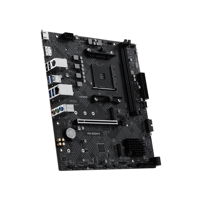 Материнская плата MSI PRO B550M-B, AM4, AMD B550, Micro-ATX, DDR4, фото 4