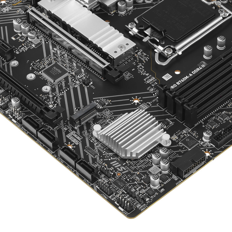 Материнская плата MSI PRO B760M-A DDR4 II, Intel B760, mATX, DIMM, фото 3