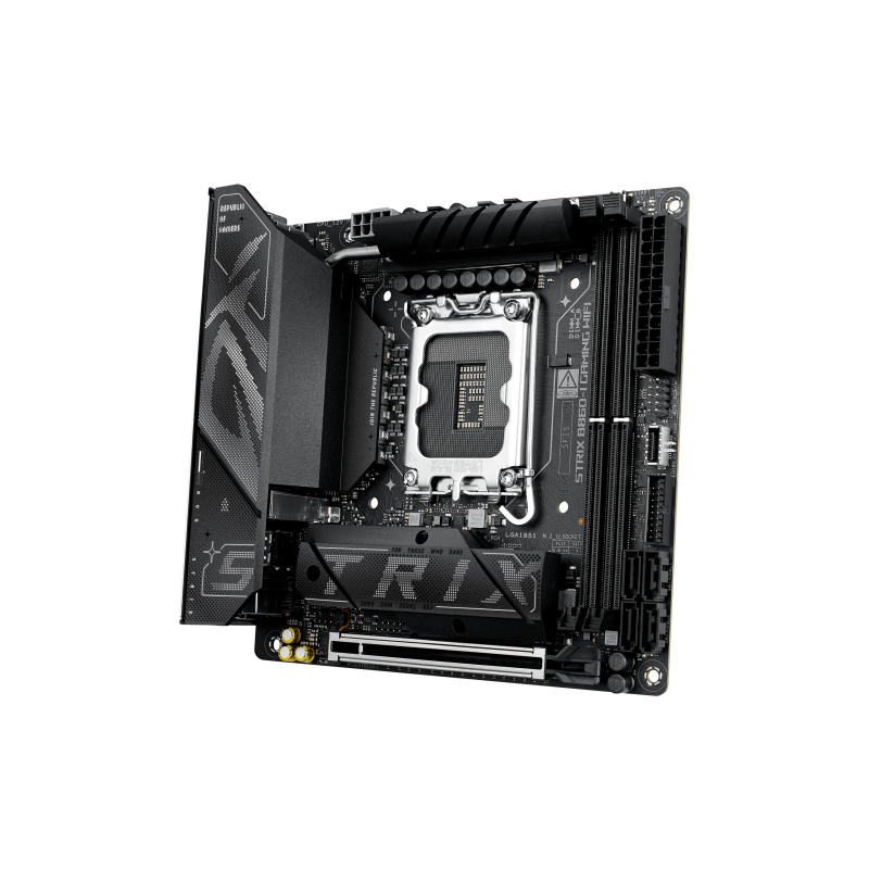 Материнская плата ASUS ROG STRIX B860-I WIFI, LGA1851, Intel B860, mATX, DDR5, фото 4