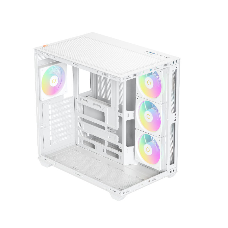 Корпус для ПК Ocypus Gamma C74 WH ARGB, Midi Tower, белый, под ATX, mATX, mITX, подсветка ARGB, фото 5