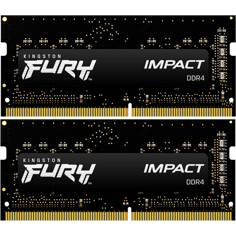 Оперативная память Kingston KF432S20IBK2/16, 16 ГБ (2x8 ГБ), DDR4, 3200 МГц, SO-DIMM, CL20