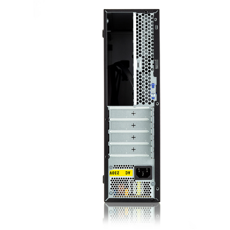 Корпус для ПК Foxline FL-1001 mATX, Slim-Desktop mITX, с БП 300 Вт, чёрный, под mATX, mITX, фото 4